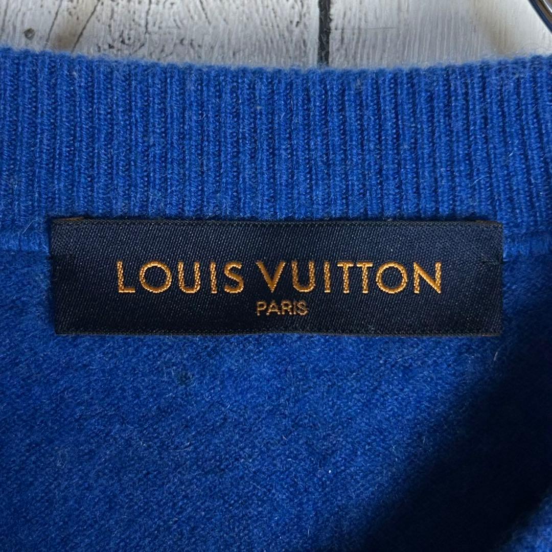 5957【人気デザイン・美品】ルイヴィトン‪☆インサイドアウトロゴ入りニット