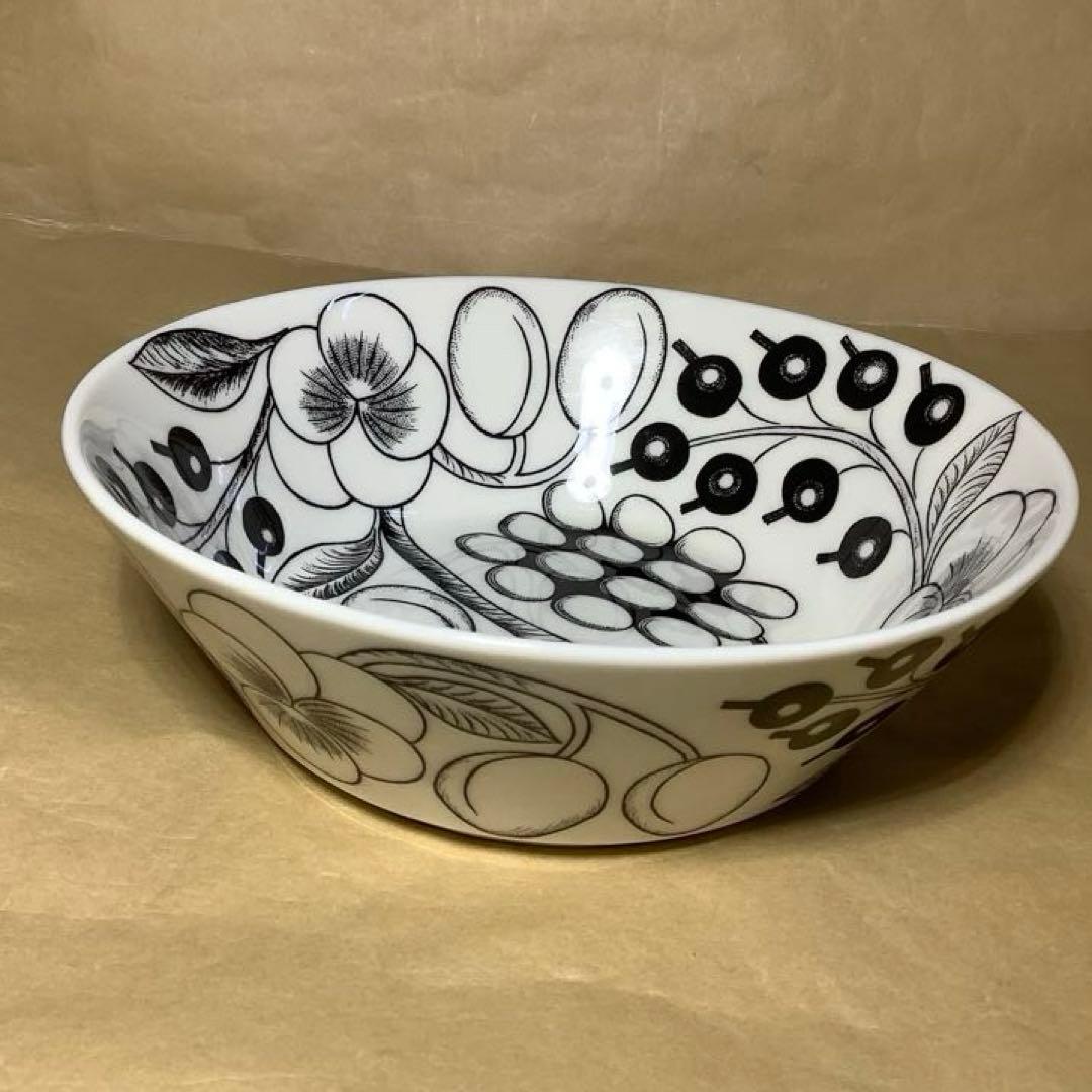 アラビア パラティッシュ ボウル16.5cm(ブラック)×2個(中古品)