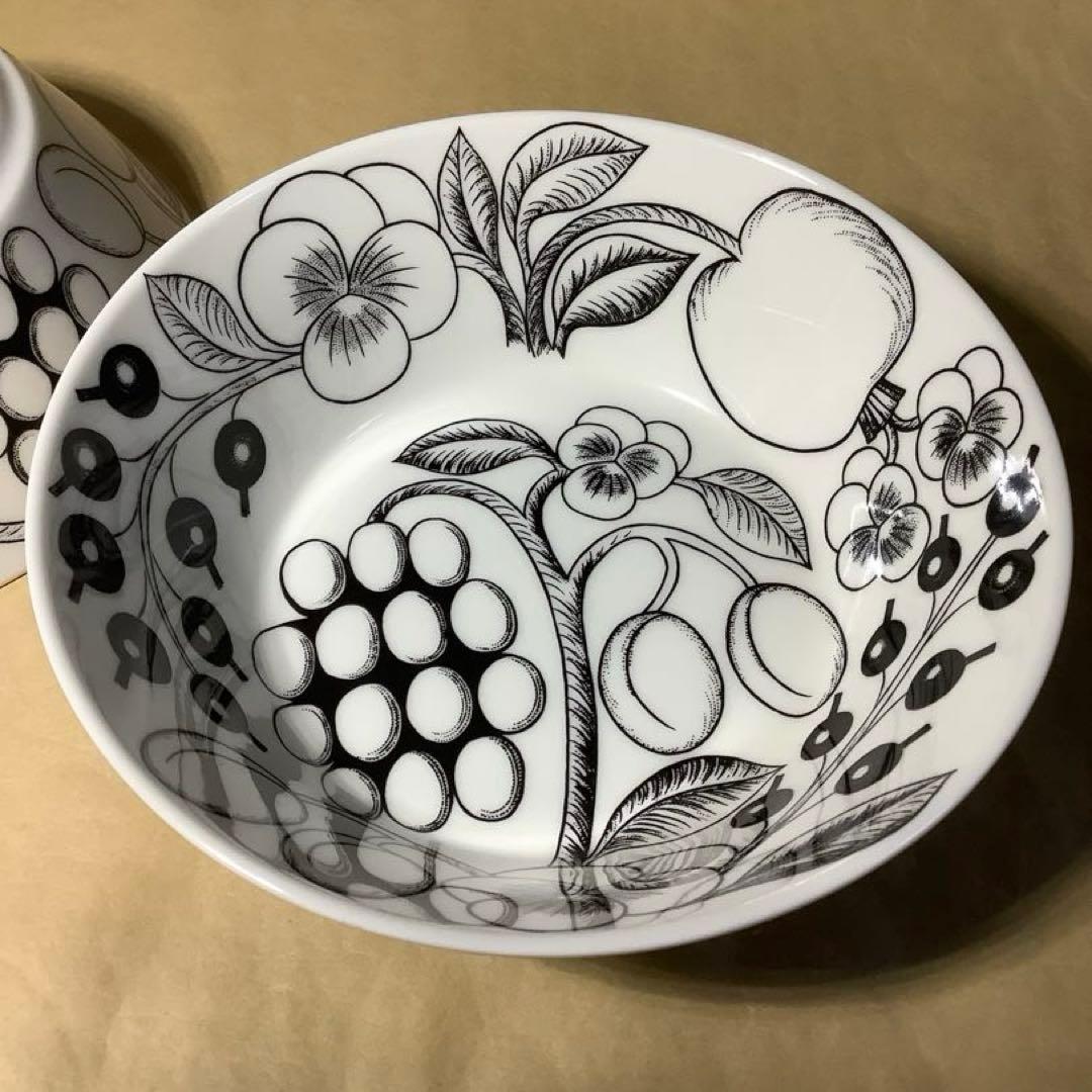 アラビア パラティッシュ ボウル16.5cm(ブラック)×2個(中古品)