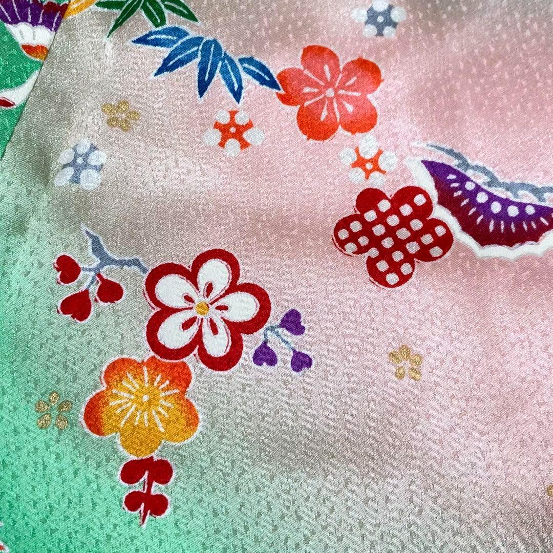 【着物と帯 時流】O2456ys◇七五三 3才女の子着物&被布コート正絹 未使用