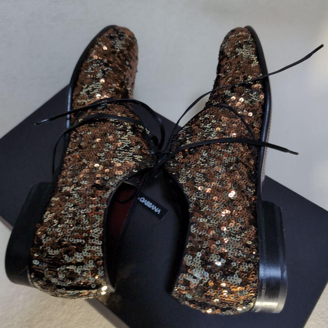 美品❀D＆G豪華絢爛❀スパンコールドレスレザーシューズ