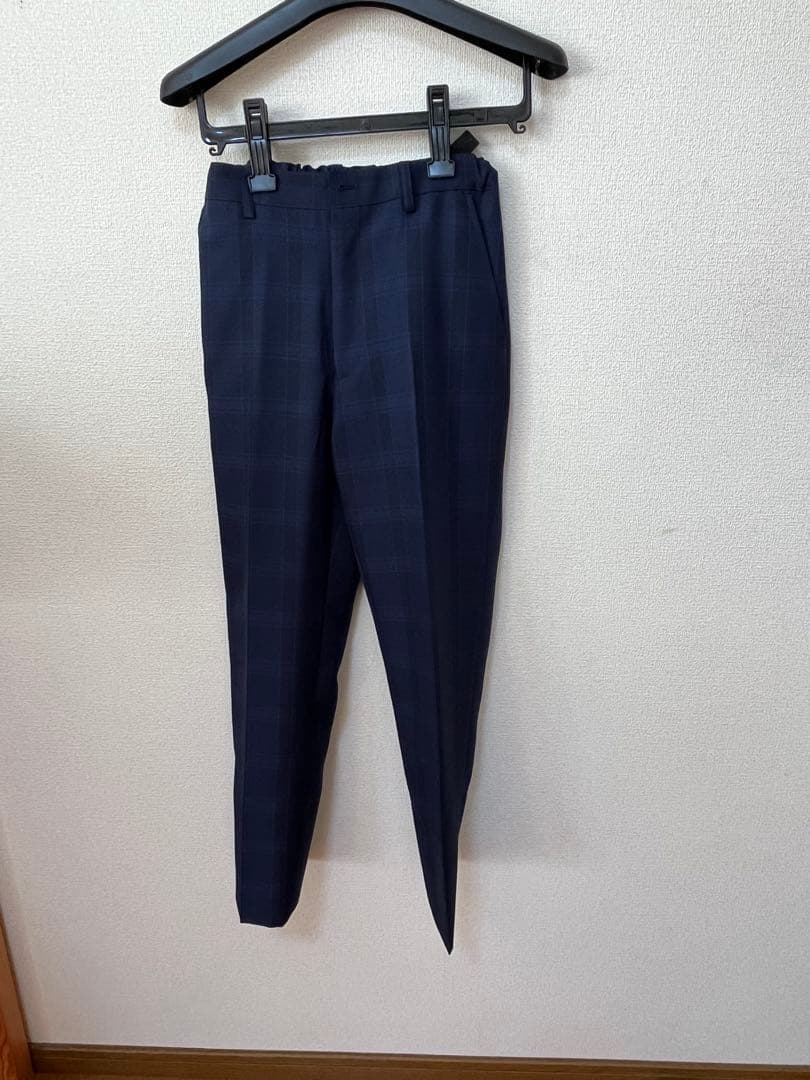 【男の子】ワンダーファクトリーフォーマルスーツ 160Ａネイビーブルーチェック