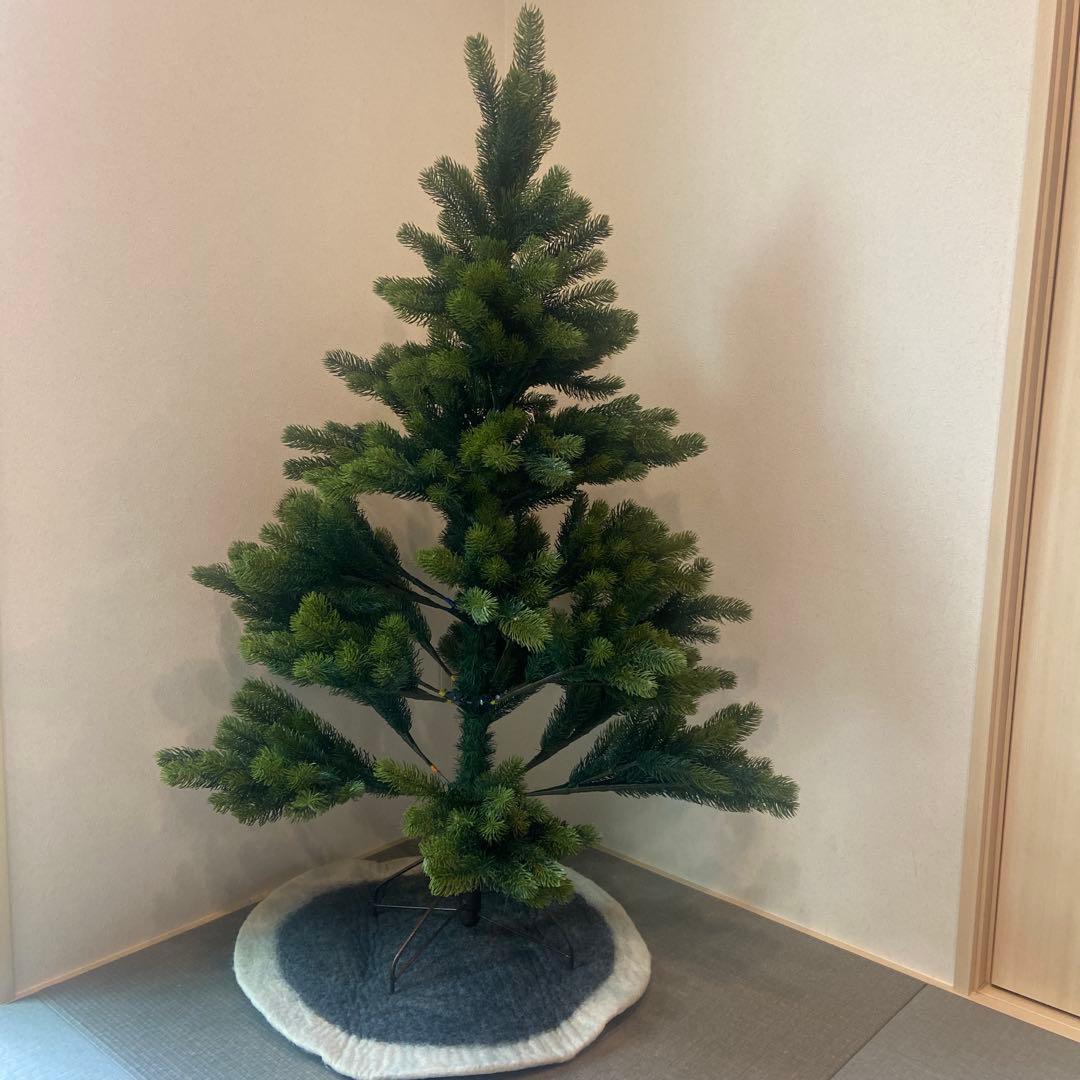 グローバルトレード社　クリスマスツリー　120センチ　収納袋　ツリーマット付き