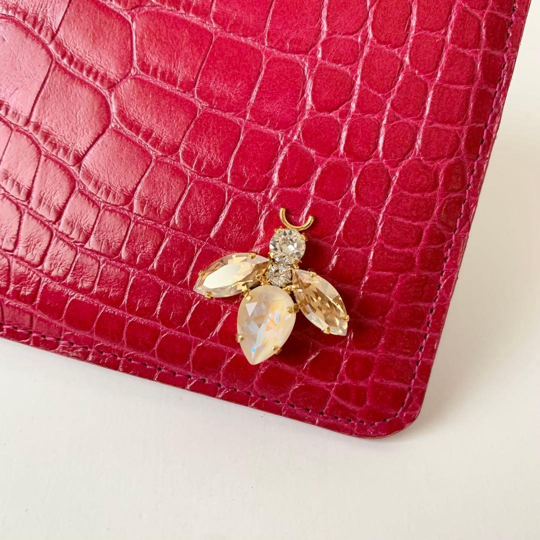 【A.D.M.J.】 ADMJ スリムウォレット　ビー　蜂　長財布　クロコ