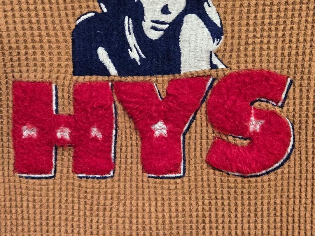 ヒステリックグラマー　HYS 刺繍 ベージュ スウェット