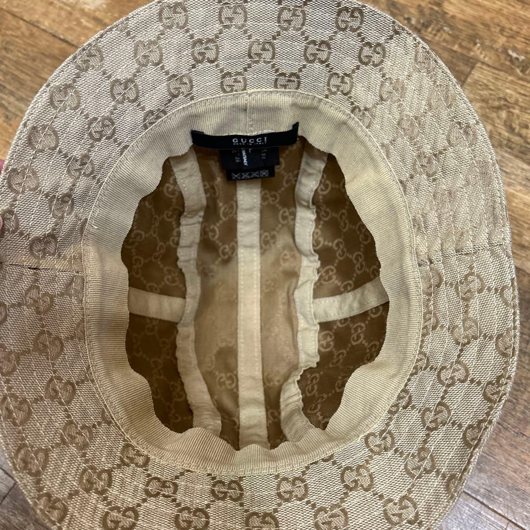 GUCCI グッチ GG柄 キャンバス ハット 030367