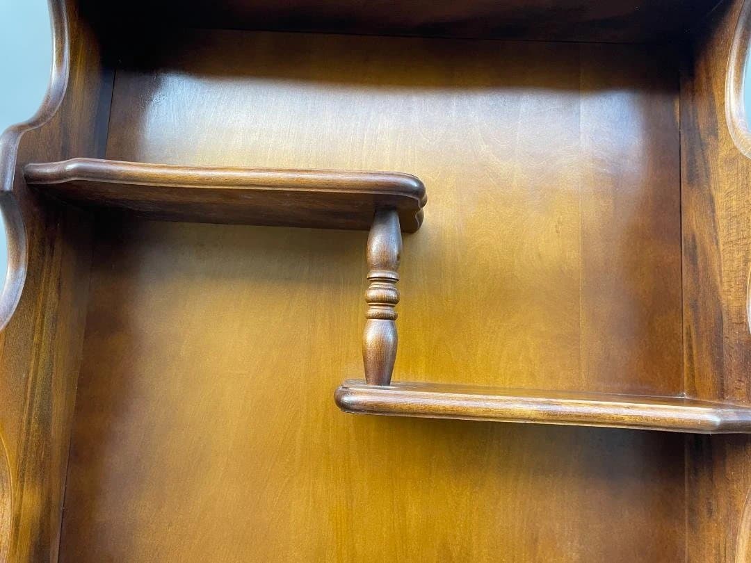 ★ オールド カリモク コロニアル ウォール ラック 壁掛 棚 86x62x15