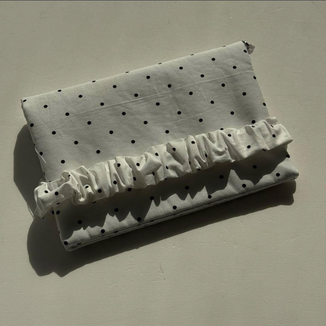 韓国 貯金 A6バインダー バインダーカバー黒ドット