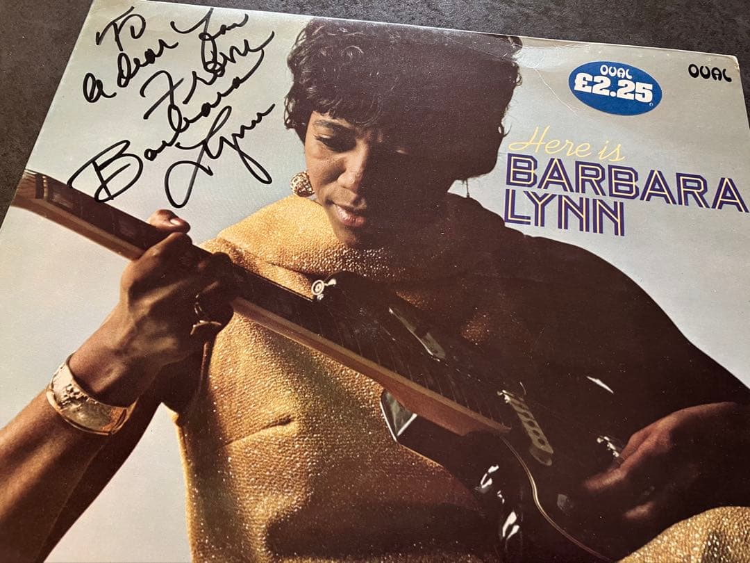 Here is Barbara Lynn サイン入りレコード英国盤美盤　稀少盤