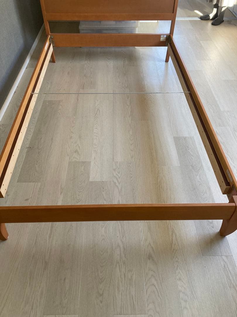 【ACTUS】セミダブルベッド　マットレスセット【配達or引取】