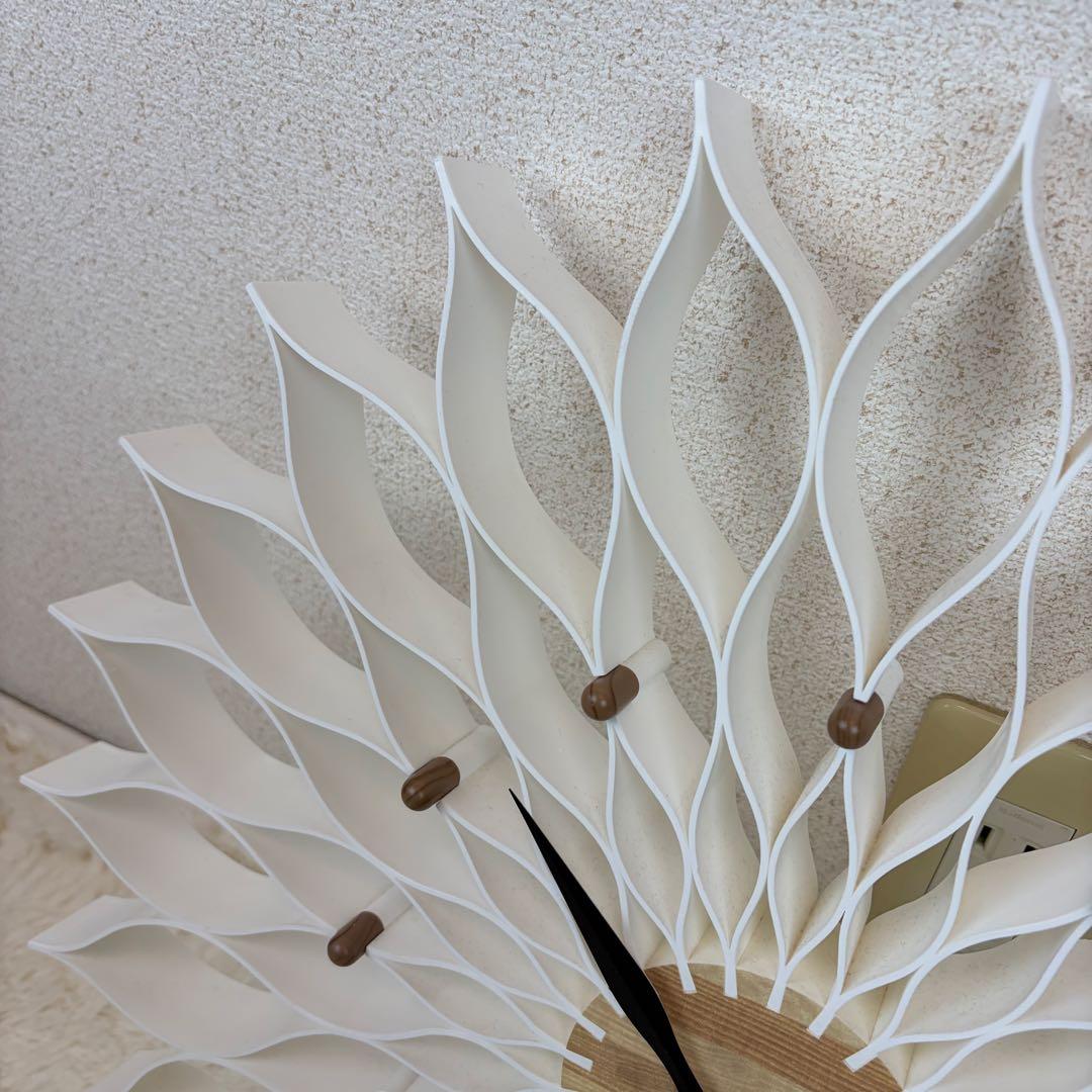 送料無料 Francfranc ルファール ホワイト 掛時計