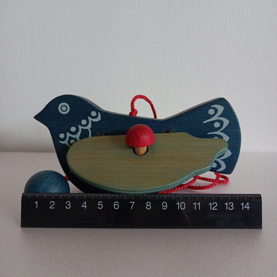 モビール 木製 鳥(青ボール)ドイツ製 ブライトシュベルツ社 希少品