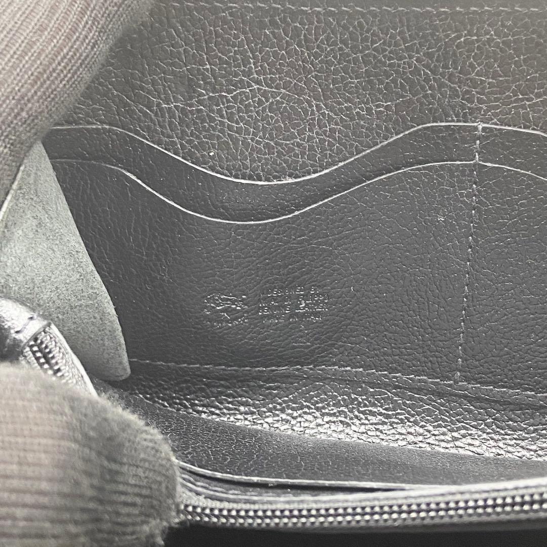 未使用級　イルビゾンテ　長財布　L字ウォレット　レザー　ブラック　イタリア製