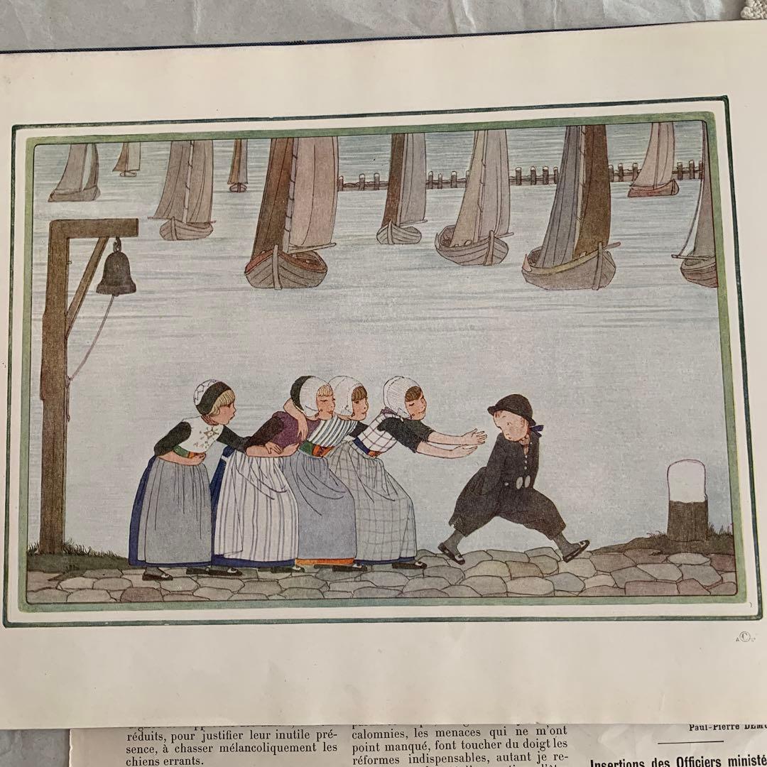 稀少1912年ルメール美しいアンティーク絵本　洋書　古書ジャンクジャーナル楽譜