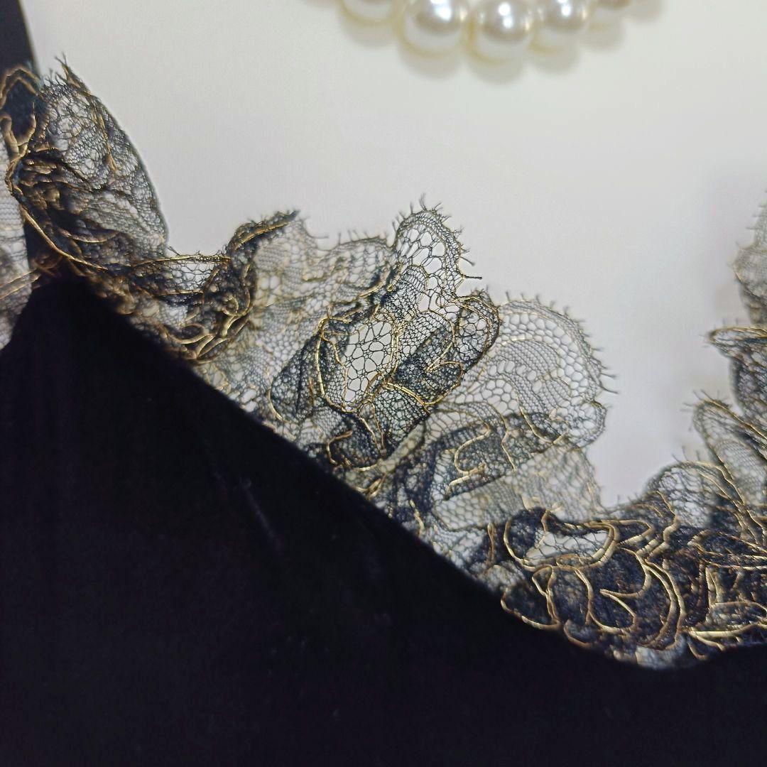 クリスチャンディオール ヴィンテージ ベルベット キャミソールワンピース 9号