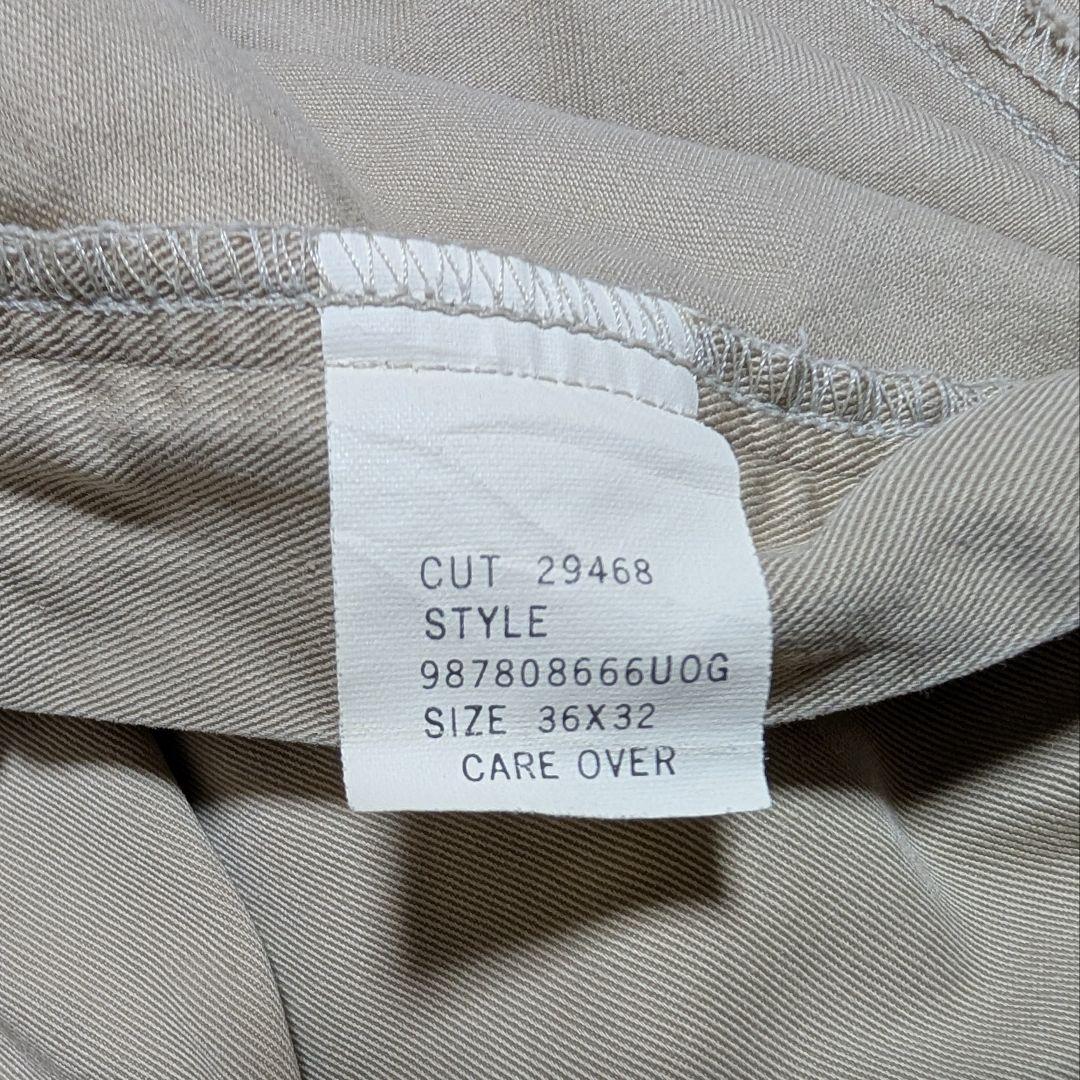 90s ラルフローレン USA製 初期タグ 2タック ポロチノ ベージュ W36