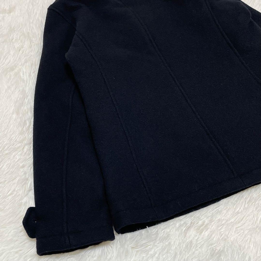 未使用級 エルヴィエプロダクションズ フランス製 ピーコート メルトン ネイビー