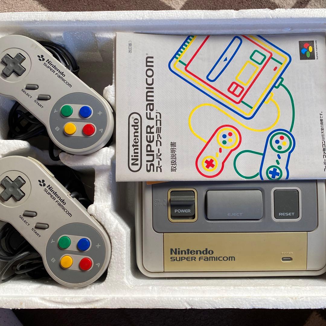 Nintendo ゲーム機本体 ニンテンドースーパーファミコン カセットセット