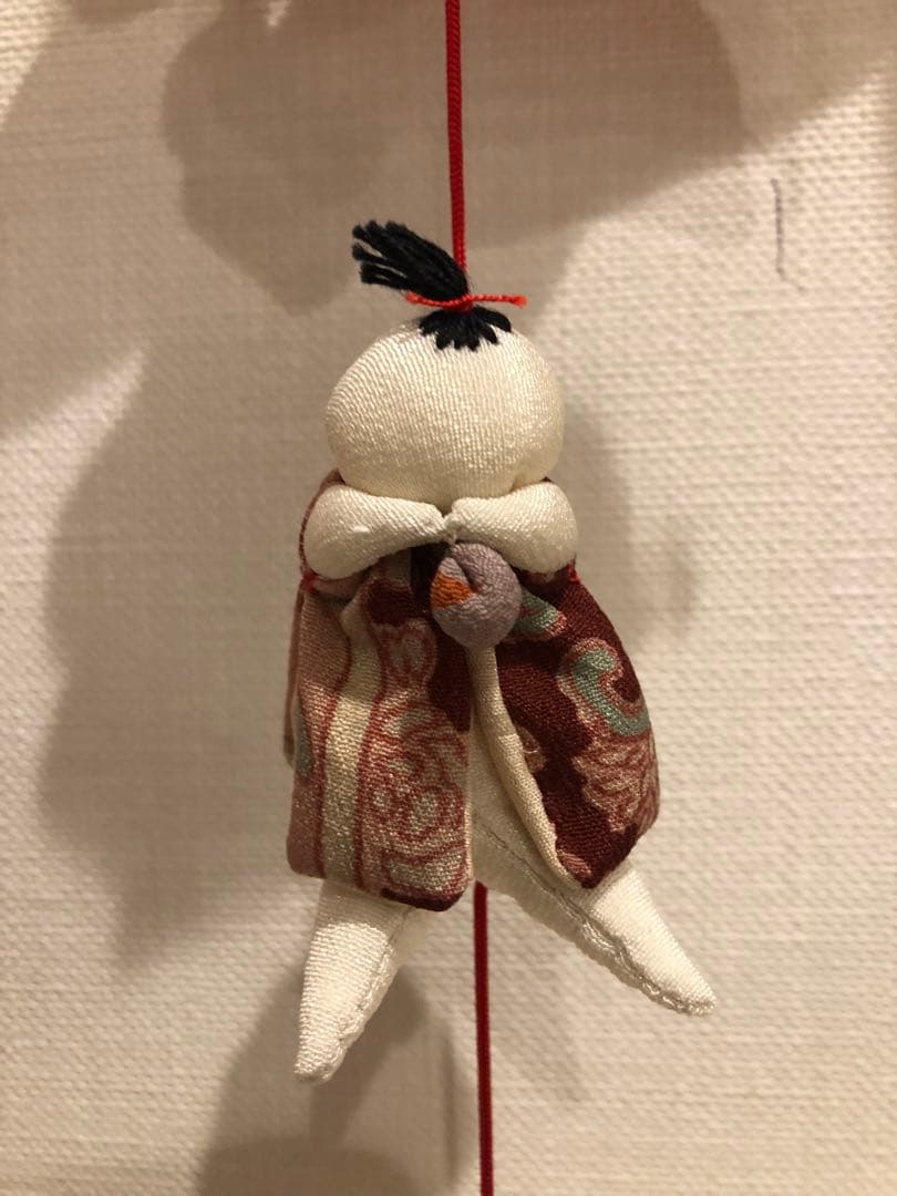 【匿名配送】桃の節句の壁掛け③5蓮　吊るし飾り　吊るし雛