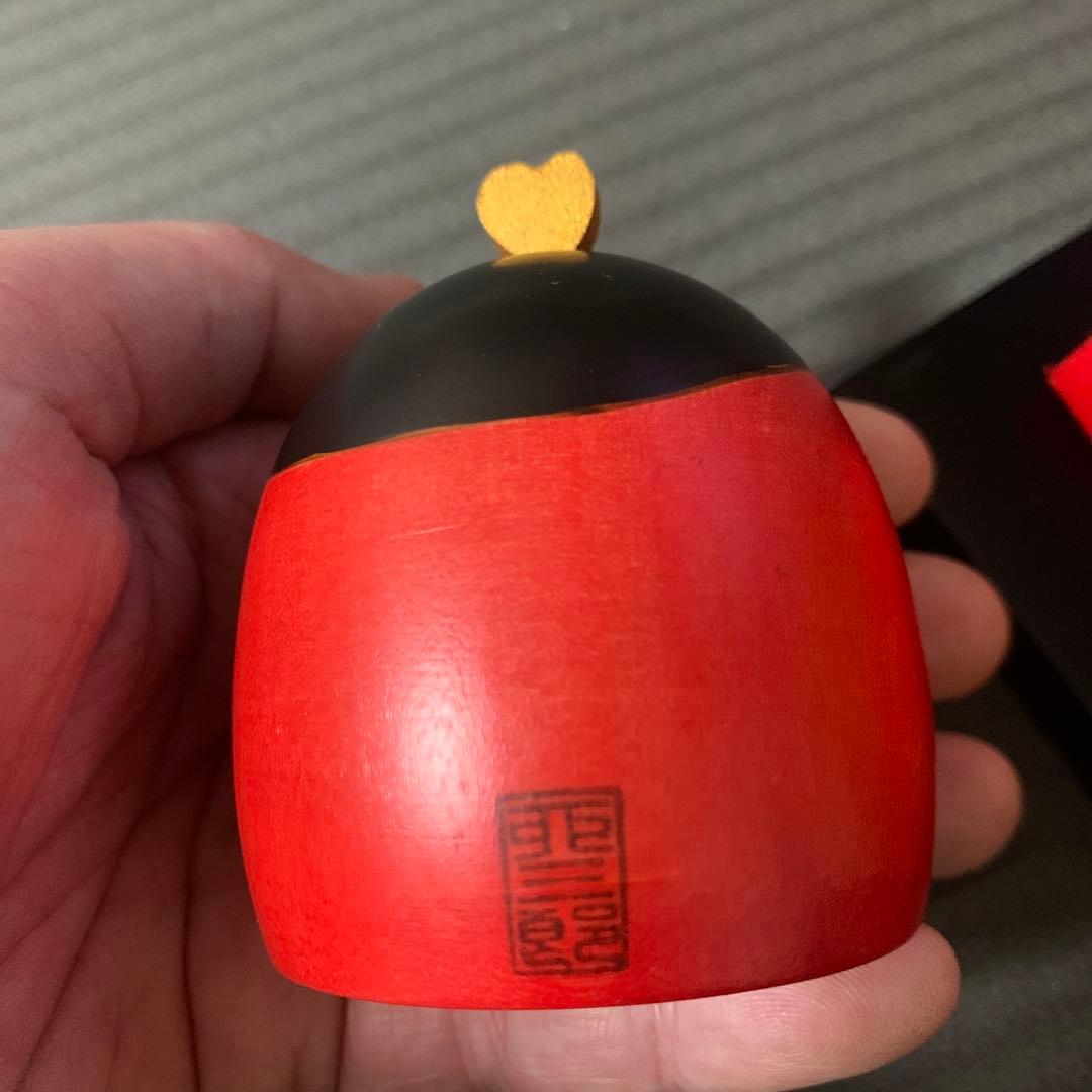 卯三郎　お雛さまこけし　笑い雛