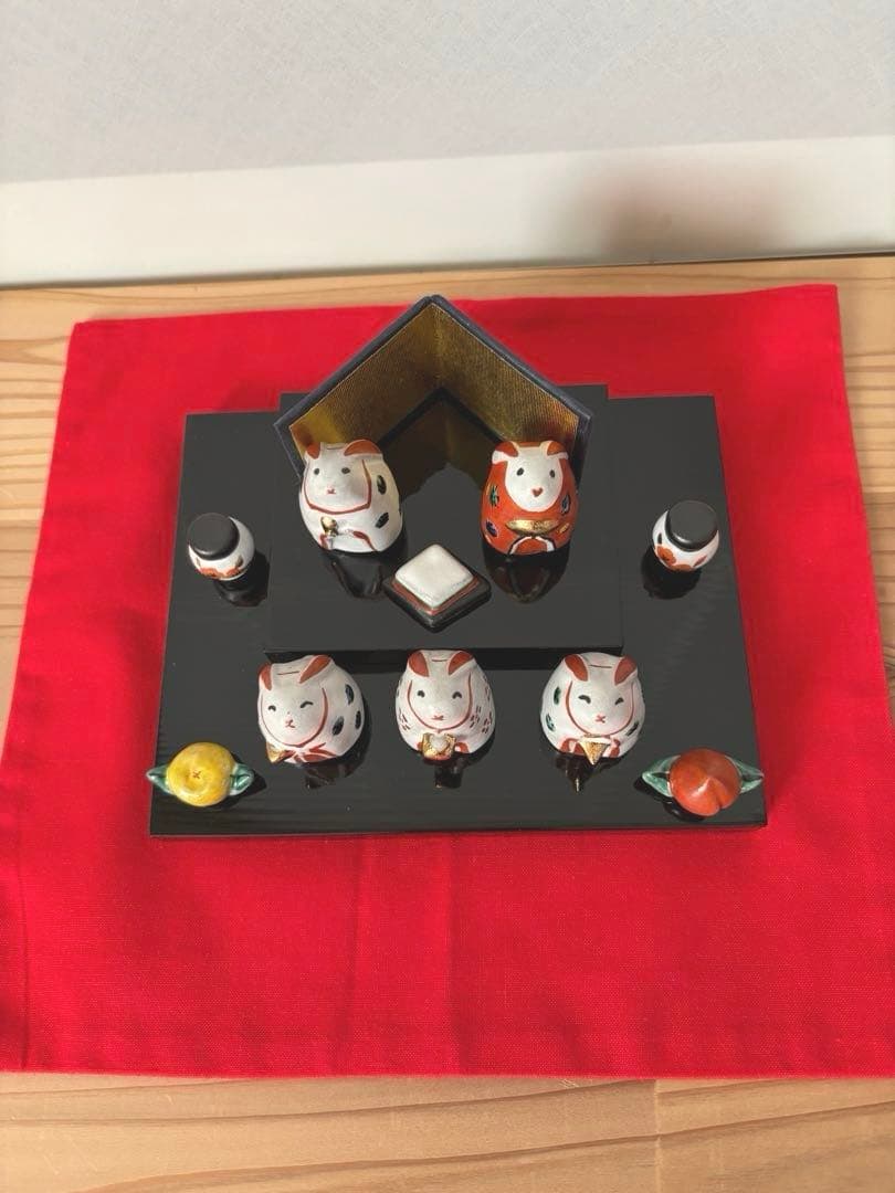 お雛様　うさぎ雛　お内裏さまと三人官女