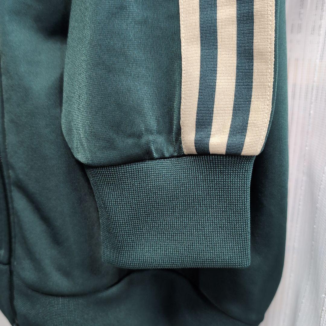 【古着】adidas ダークグリーン ジップアップジャージ