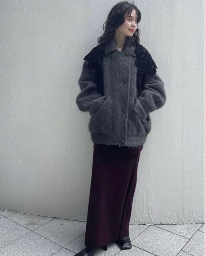AMERI UND MOHAIR SHAGGY FLIGHT JACKET新品