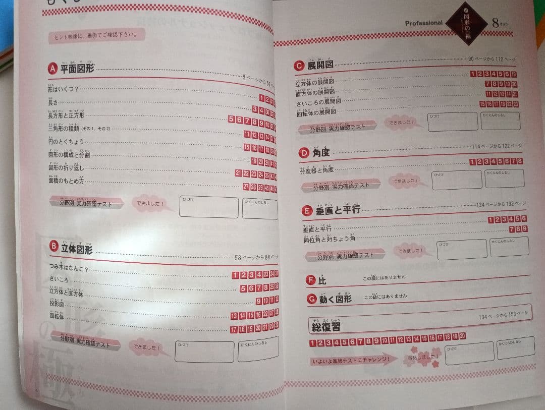 図形の極　10・9・8・7・6・5級　テキスト　解答解説　進級テスト　セット