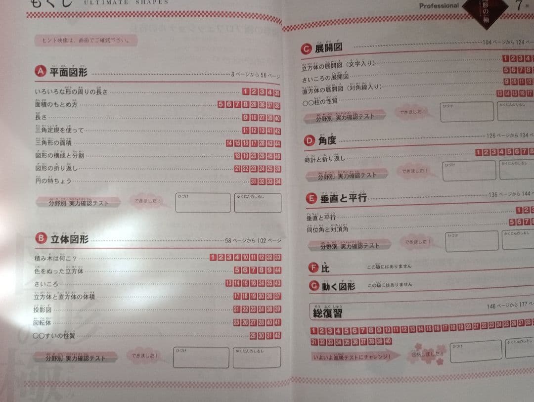 図形の極　10・9・8・7・6・5級　テキスト　解答解説　進級テスト　セット