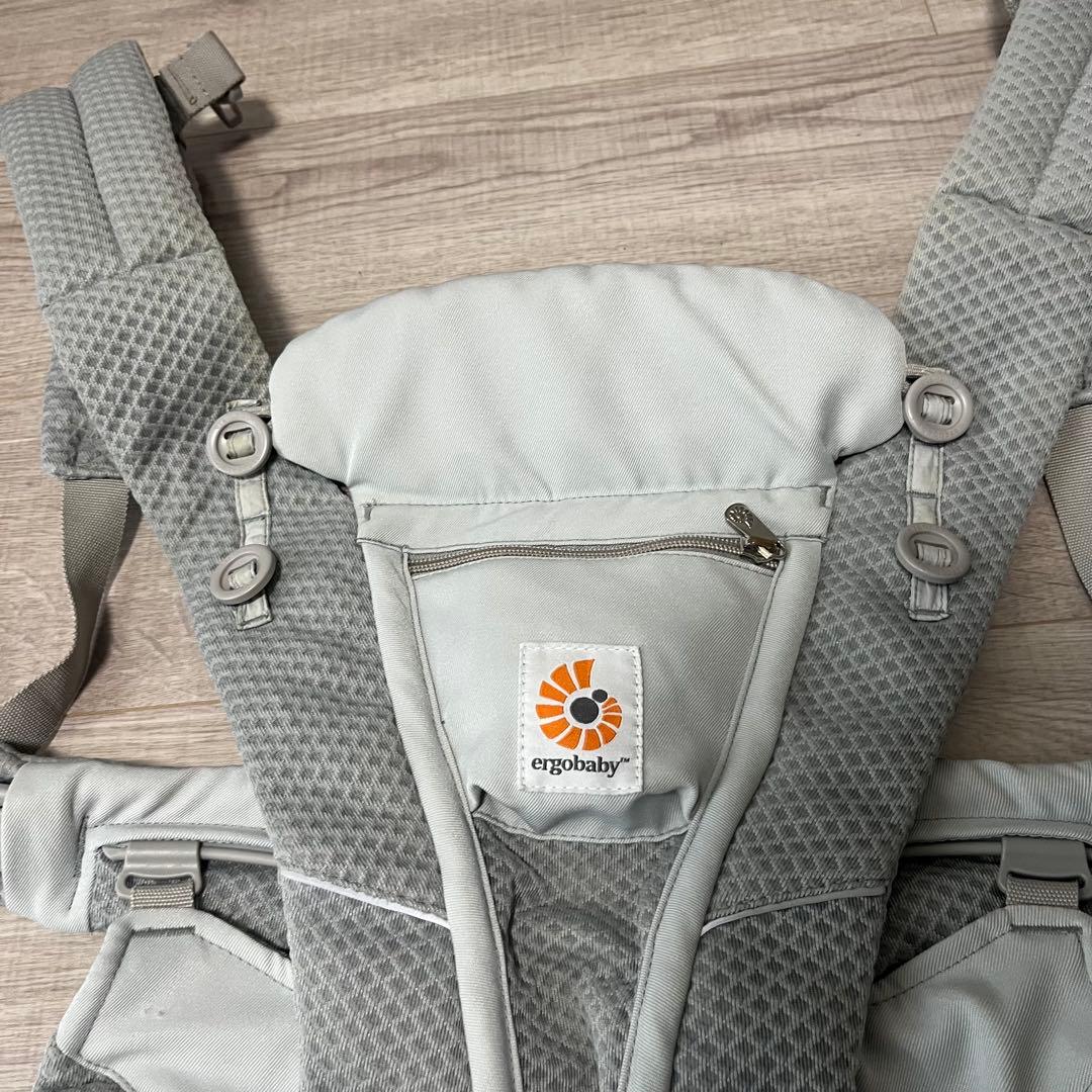 【美品】エルゴベビー　オムニブリーズ　抱っこ紐　パールグレー