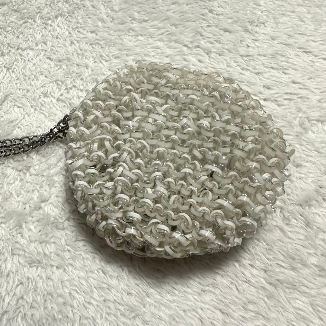 美品　ANTNPRIMA アンテプリマ　ポーチ　オーロラホワイト　ワイヤー　小物