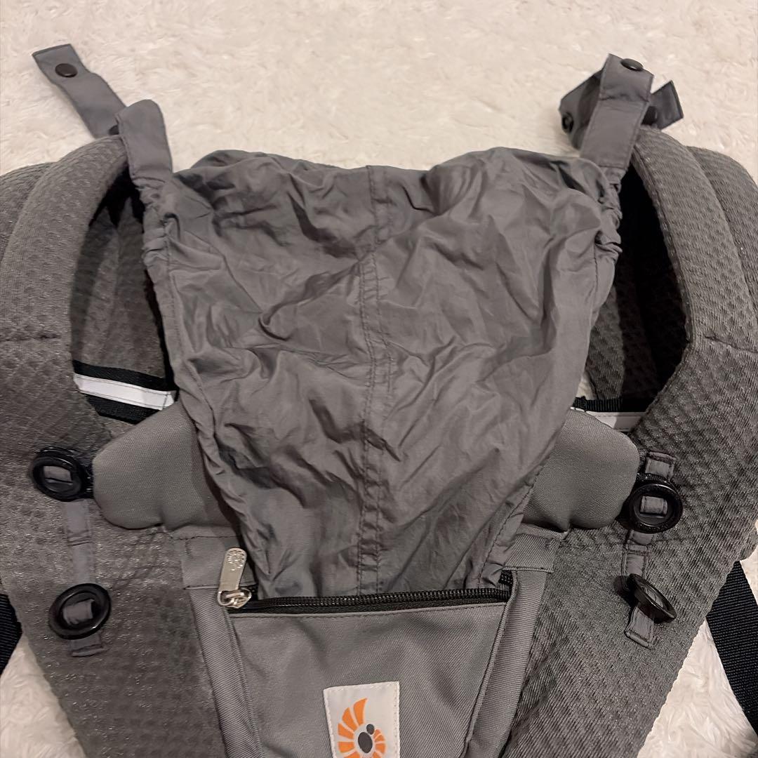 エルゴベビー 美品✨オムニブリーズ　抱っこ紐 グラファイトグレー　メッシュ新生児