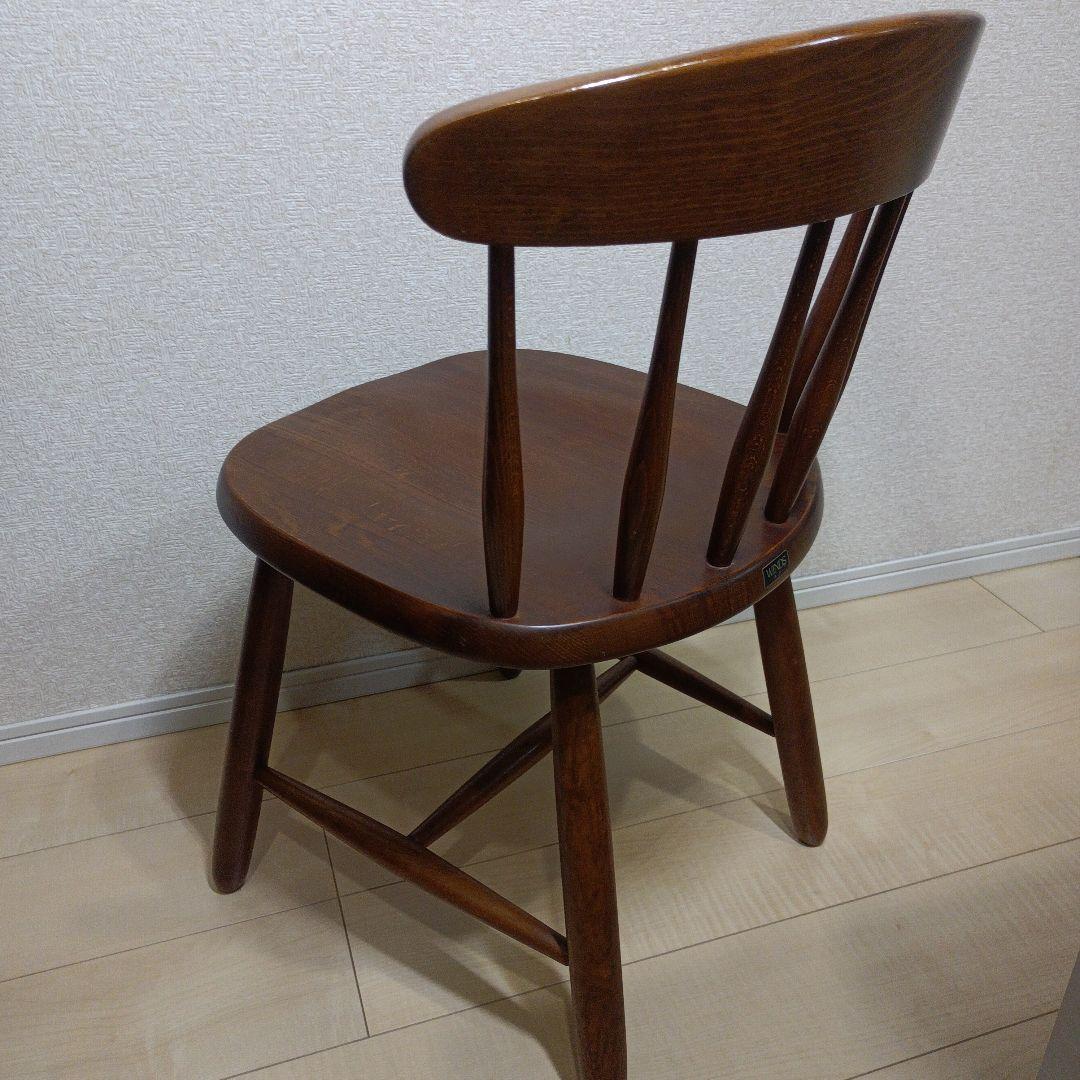 高級　 飛騨家具　WINDS 木製 ヴィンテージ チェア　2脚セット
