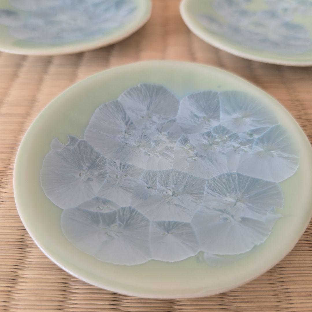 清水焼　花結晶三寸皿　１０枚　京焼