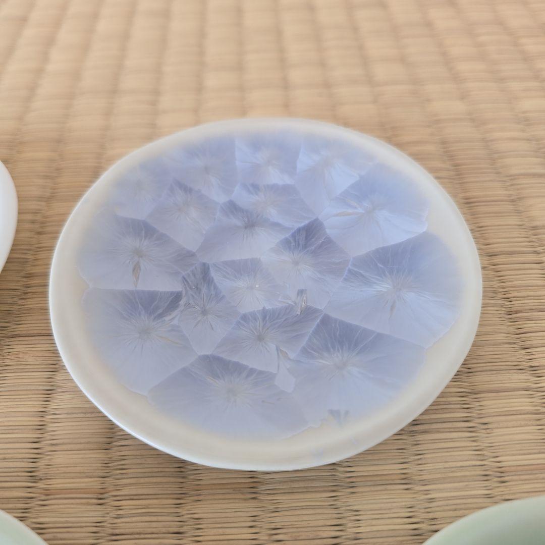 清水焼　花結晶三寸皿　１０枚　京焼