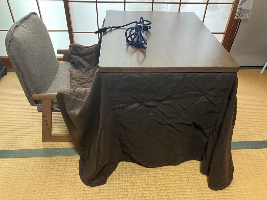 ユアサプライムス お一人様用デスク +椅子+掛け布団の3点セット　【手渡し限定】