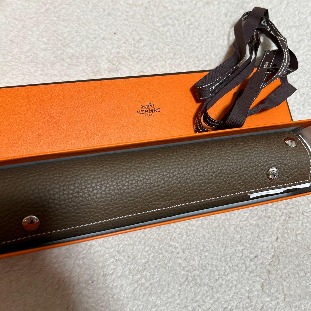 新品エルメスHERMESレザートレイ　ウィドポッシュ　ミーズエルランス　トレー