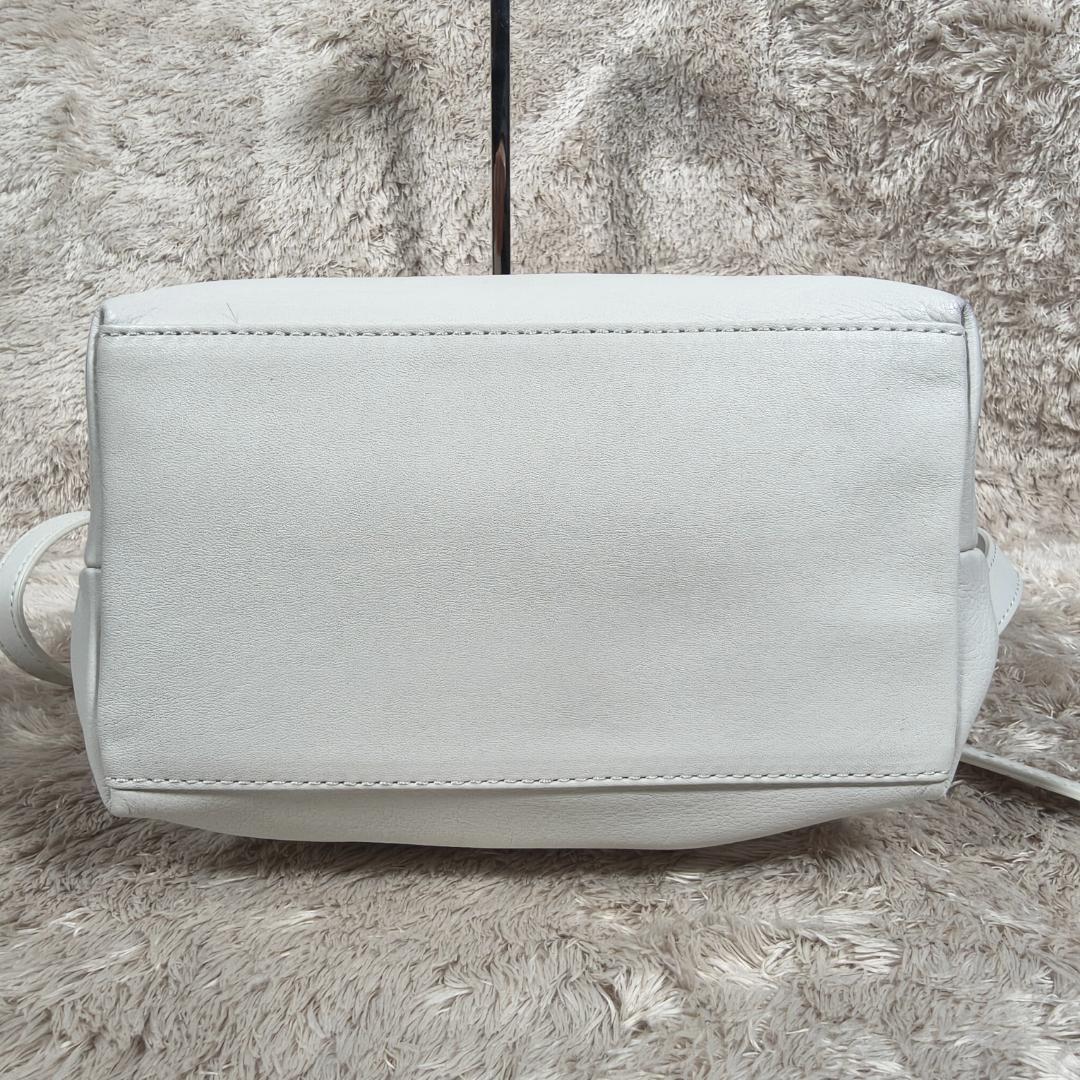 極美品✨　russet ソフトレザーシンプルショルダーバッグ 2way ホワイト