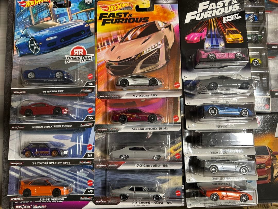 Hot Wheels Fast & Furious ミニカー他多数