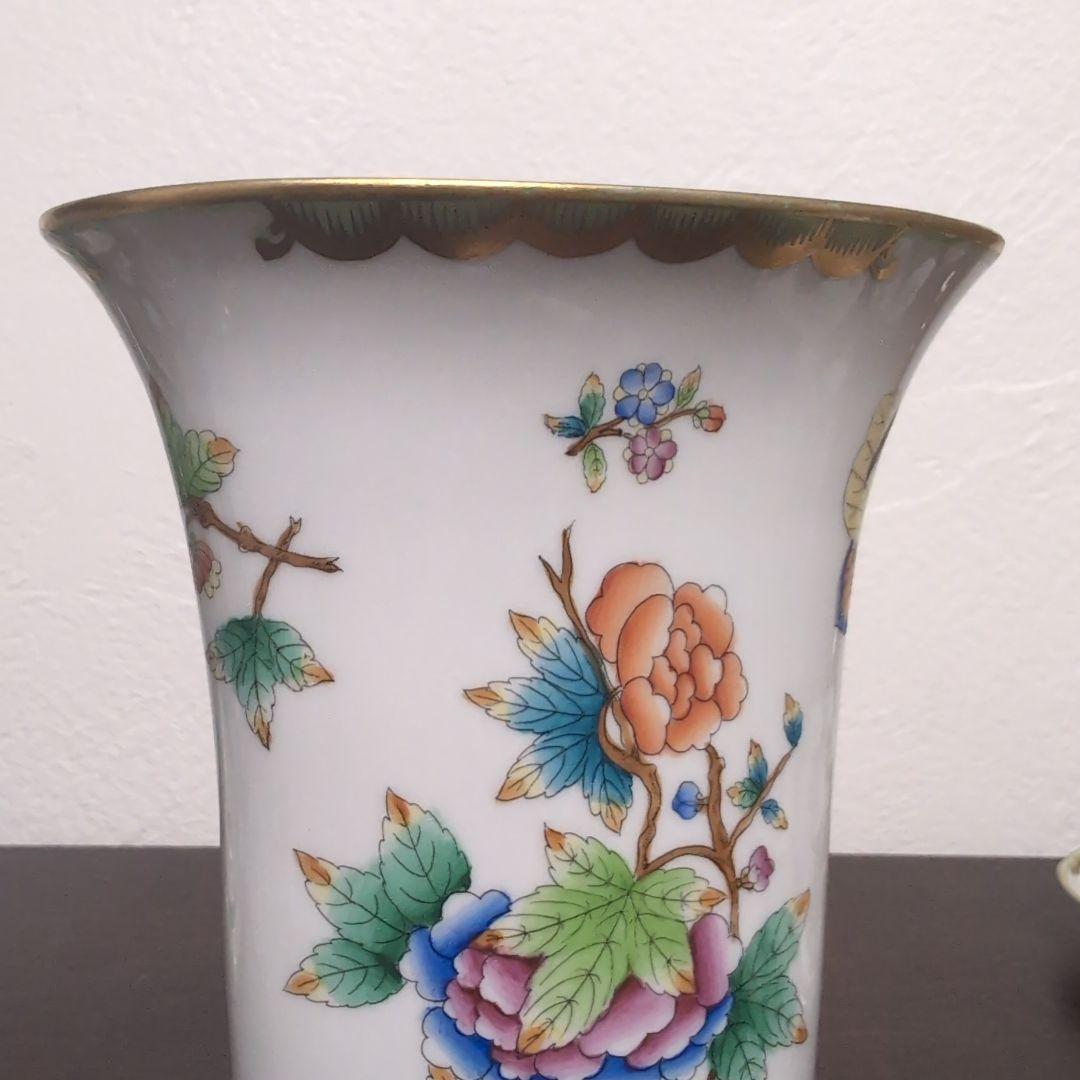 ヘレンド　ヴィクトリアブーケ　花瓶　フラワーベース　大サイズ　置物