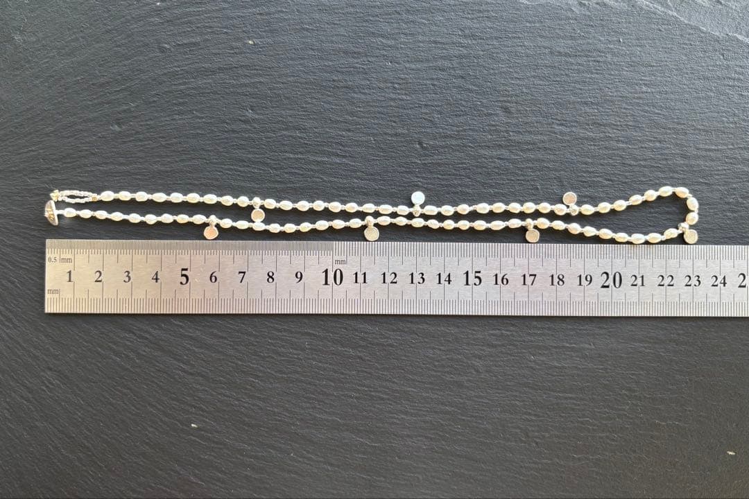 パール カレンシルバー ネックレス