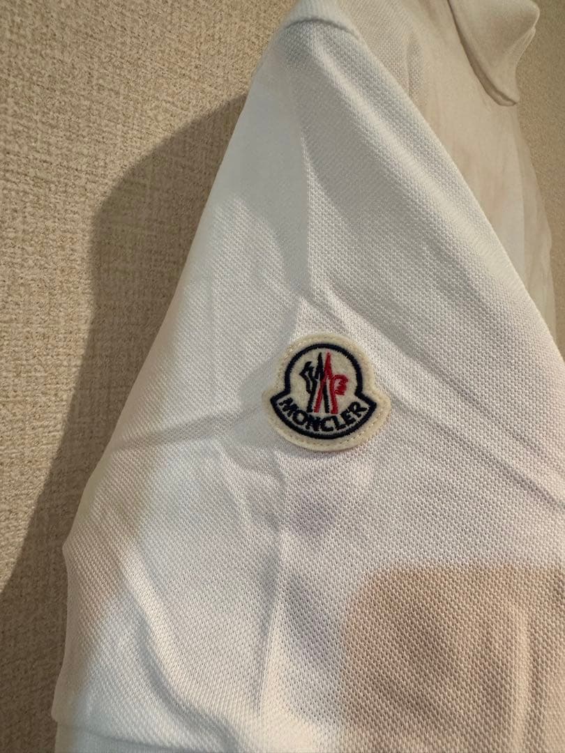 MONCLER ポロシャツ L ホワイト【美品】