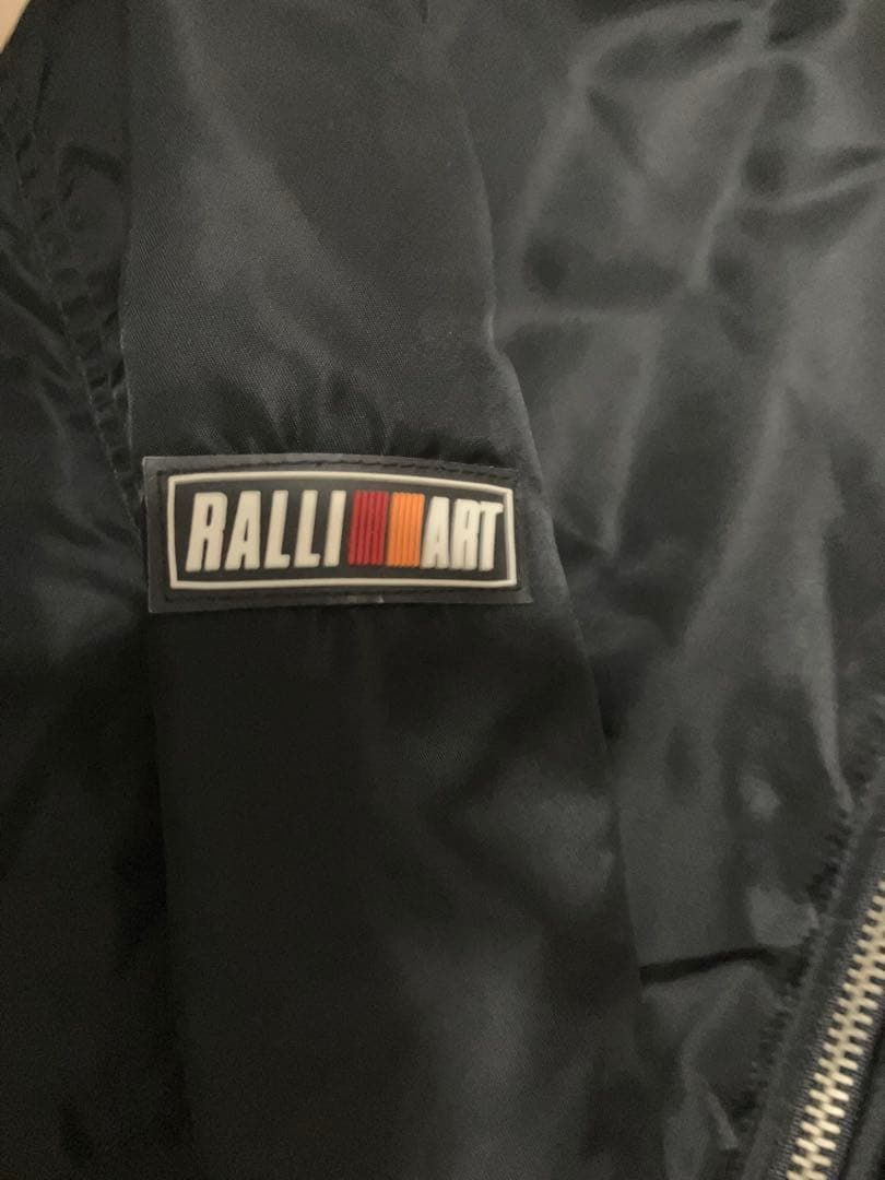 【★美品★希少品‼️】三菱ラリーアート‼️ロゴ刺繍ワッペンブルゾン スタジャン