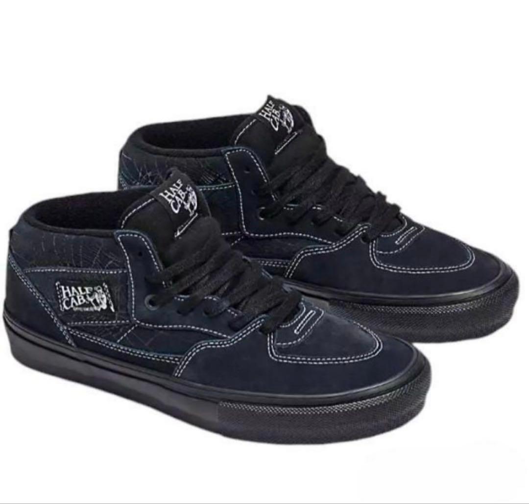 靴 VANS Skate Half Cab Web Dark Grey Black