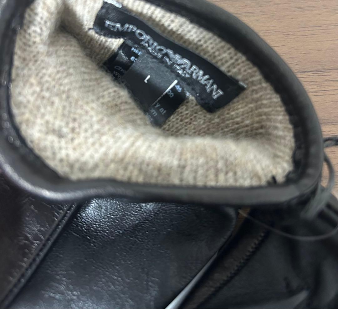 新品未使用　タグ付き レザー手袋　Lサイズ