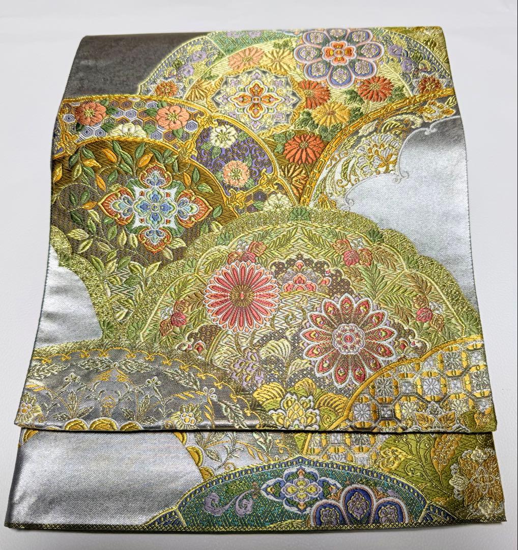 高級 袋帯 正絹 六通柄 唐織 精密織 フォーマル 訪問着 留袖 色無地 西陣織