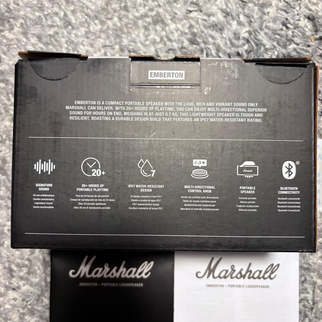 マーシャル Marshall EMBERTON ワイヤレススピーカー ブラック
