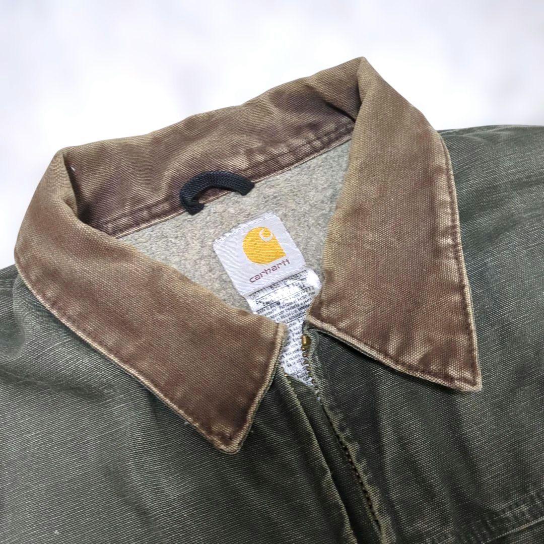 人気色 Carhartt カーハート ダックワークジャケット モスグリーン XL
