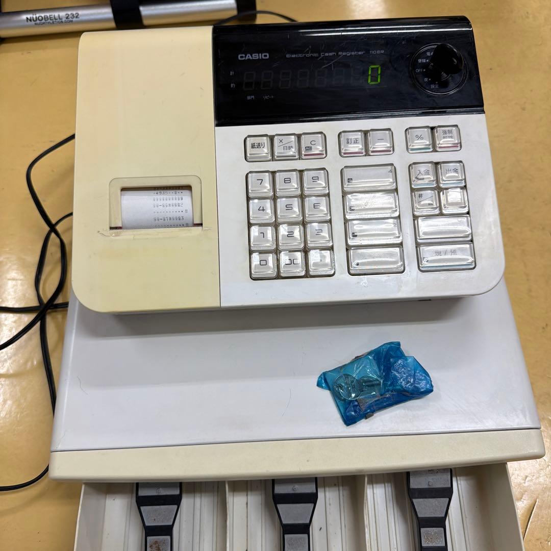 CASIO レジスター 110ER インク、レジロール付き