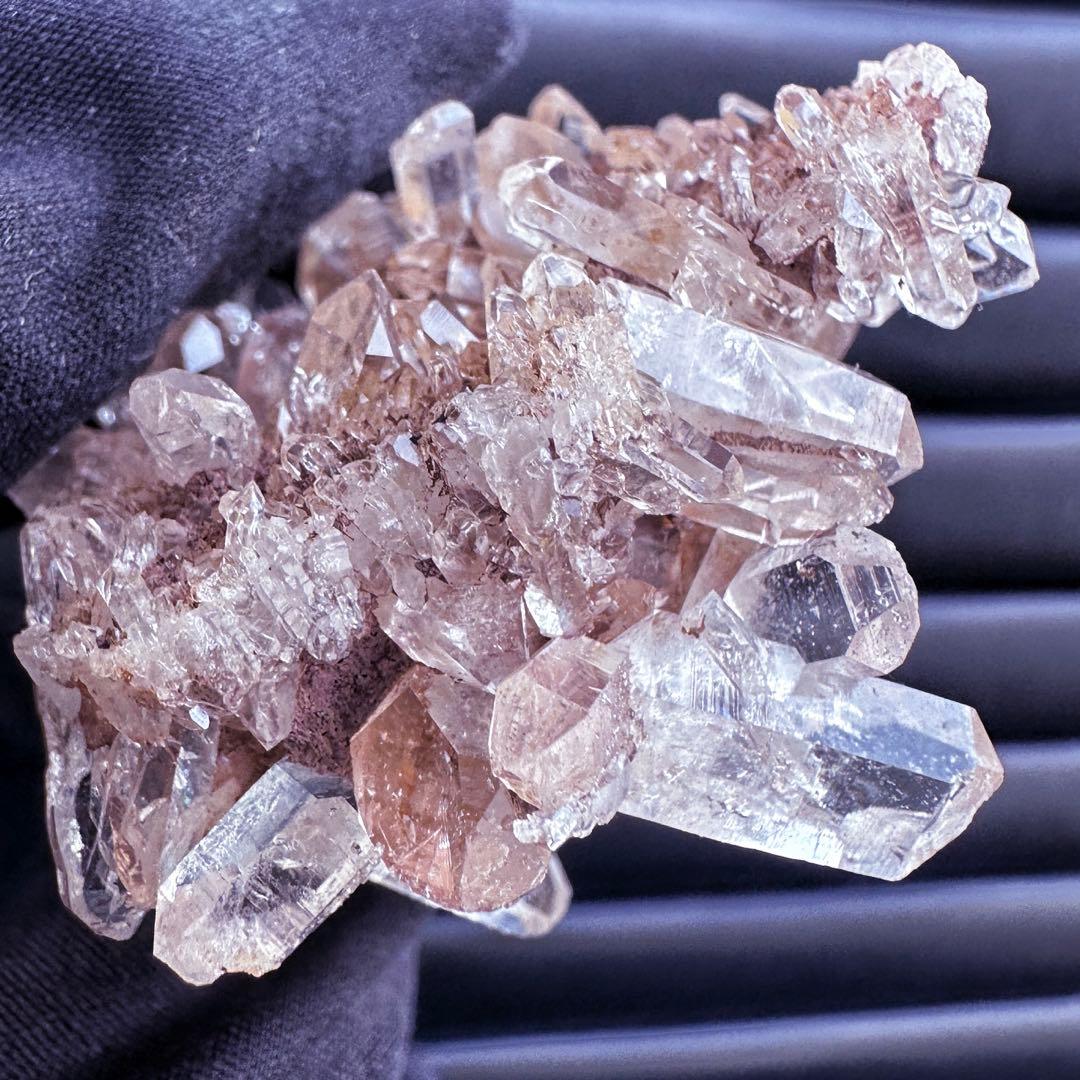 爆レア❗️高透明度❗️キラキラ♡ピンクレムリアンクォーツクラスター水晶A1542